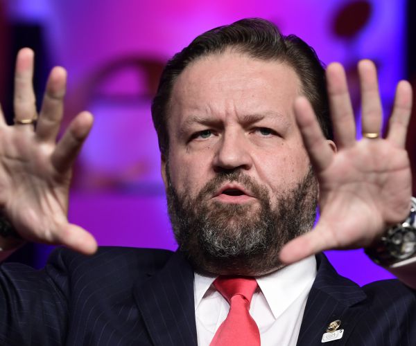 former trump aide sebastian gorka speaks at the 2018 values voter summit in washington.