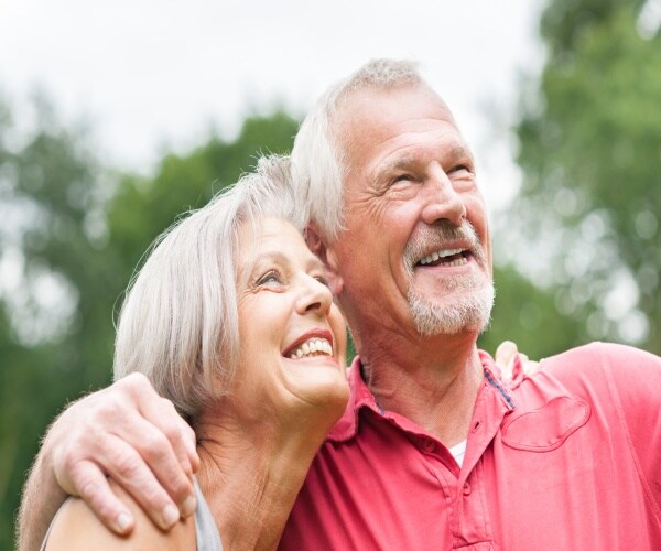 a happy, senior couple