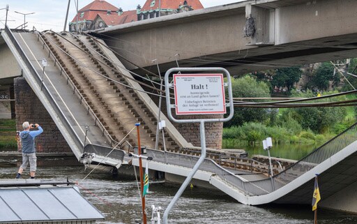 Bridge Collapses in Eastern Germany, Disrupting Traffic Though No One Was Hurt