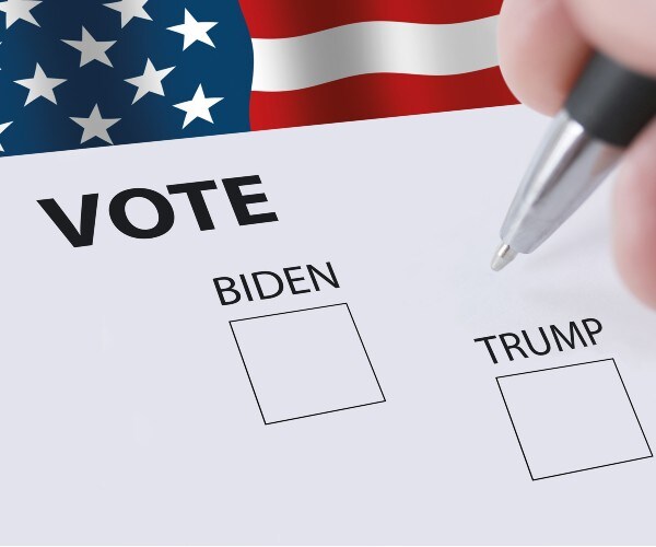 trump or biden on exemplar ballot 