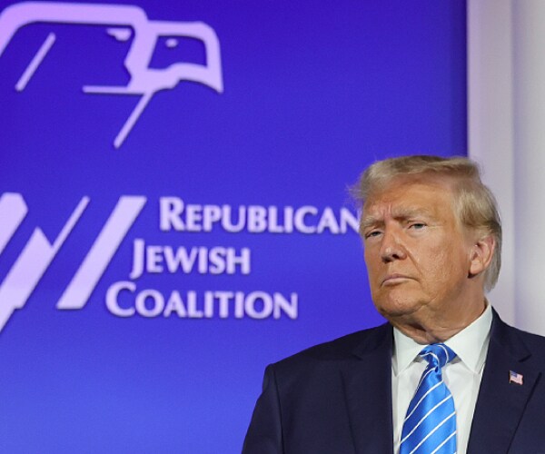 donald trump speaking to the republican jewish coalition