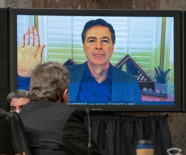 A monitor of James Comey