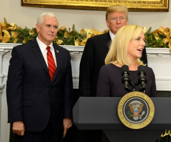 Trump Touts Declining Immigration During Ceremony for New DHS Chief