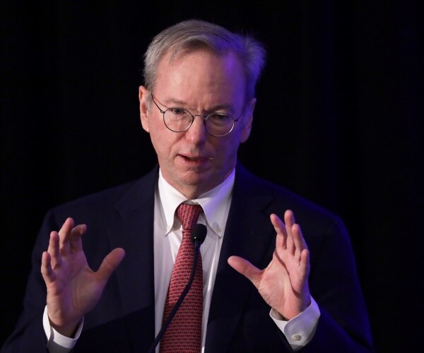 eric schmidt speaks onstage