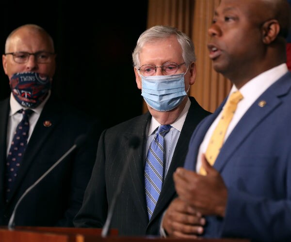 rep. pete stauber, mitch mcconnell and sen. tim scott are shown