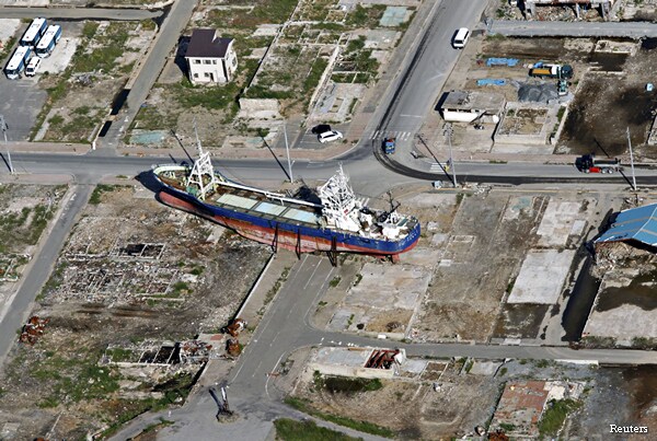 Tsunami Ship Sitting Inland After 2011 to Be Dismantled in Japan