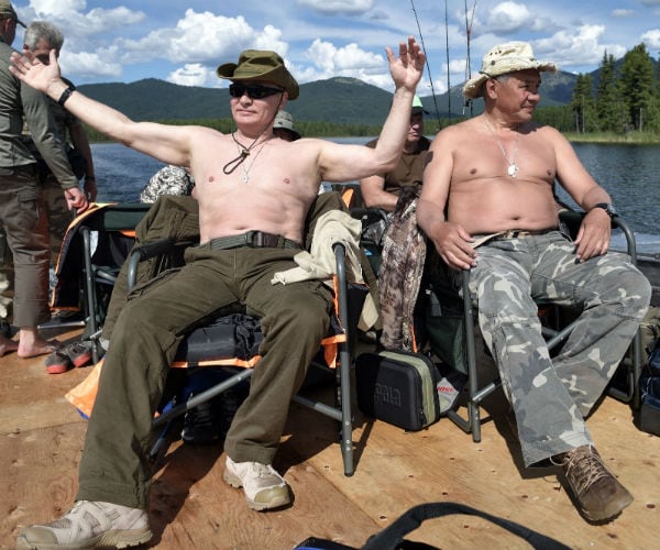 Gone Fishing: Russia's Putin Bares Chest on Siberian Lake Trip