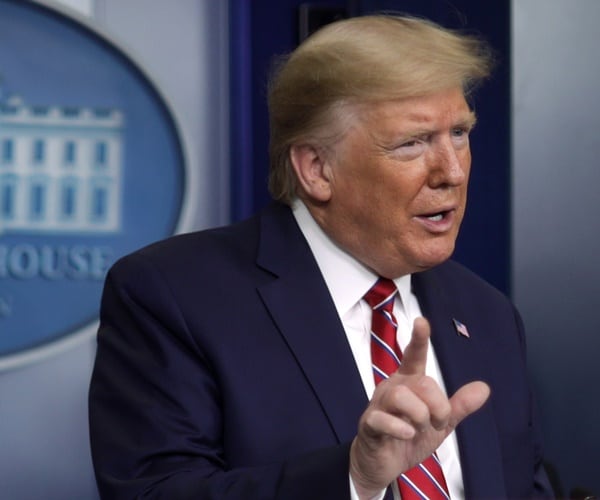 president donald trump speaks at a press conference