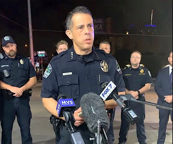 joseph chacon speaks during a news conference