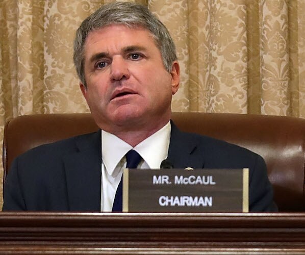 michael mccaul sits on the dais during a house committee hearing