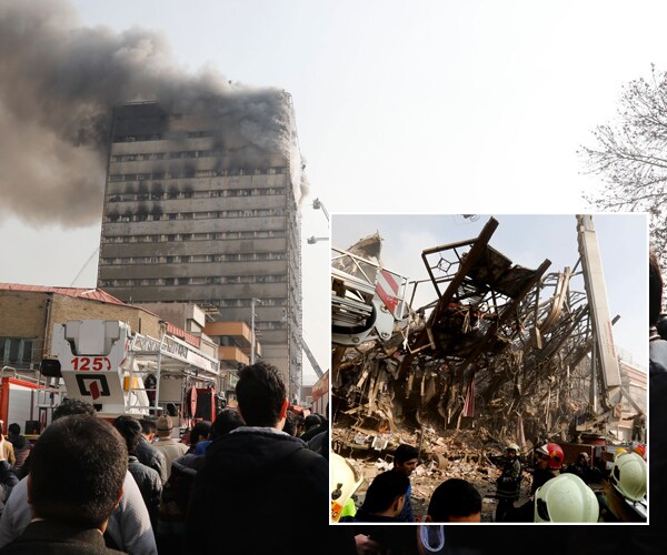 30 Firefighters Killed When High-Rise Collapses in Tehran