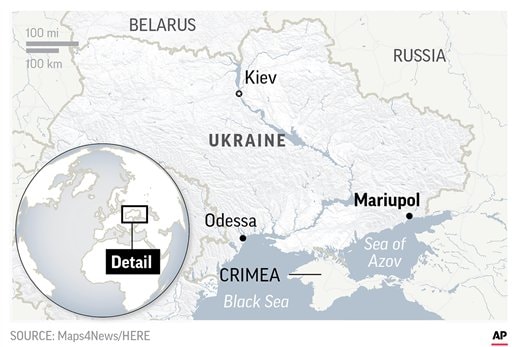 The Latest: Ukraine: Russia Opens Fire on Ukrainian Vessels