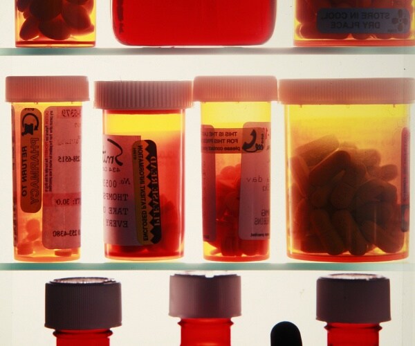 prescription drugs in medicine cabinet