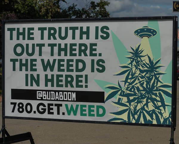 weed sign