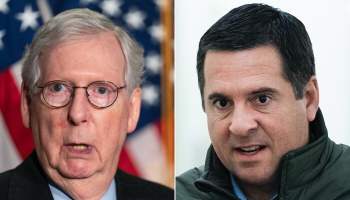 Rep. Nunes to Newsmax TV: 'Career-Ending' for McConnell If He Votes to Convict Trump