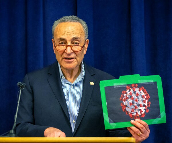 sen chuck schumer democrat of new york and senate minority leader.