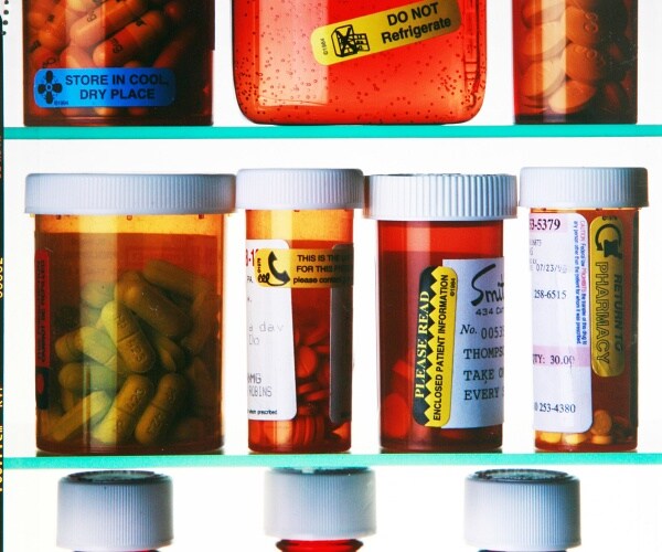 prescription drugs in medicine cabinet