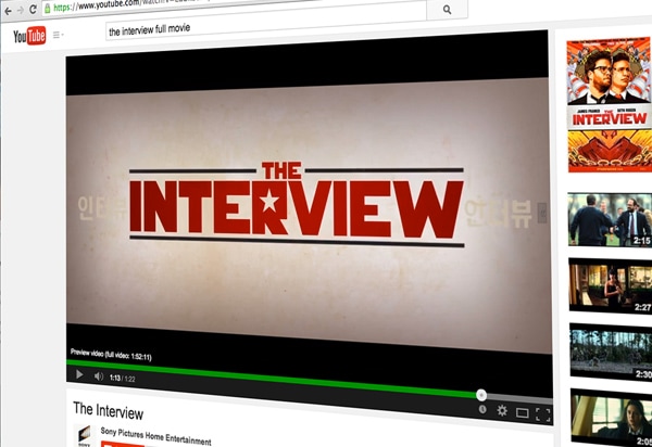 'The Interview' Online Sales Break Sony Pictures Record