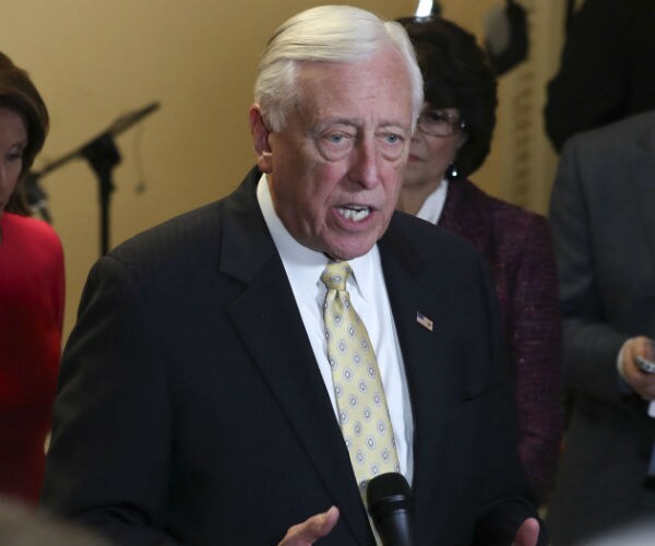 rep. steny hoyer speaks to reporters on capitol hill