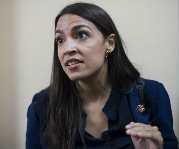 Rep. Alexandria Ocasio-Cortez is seen 