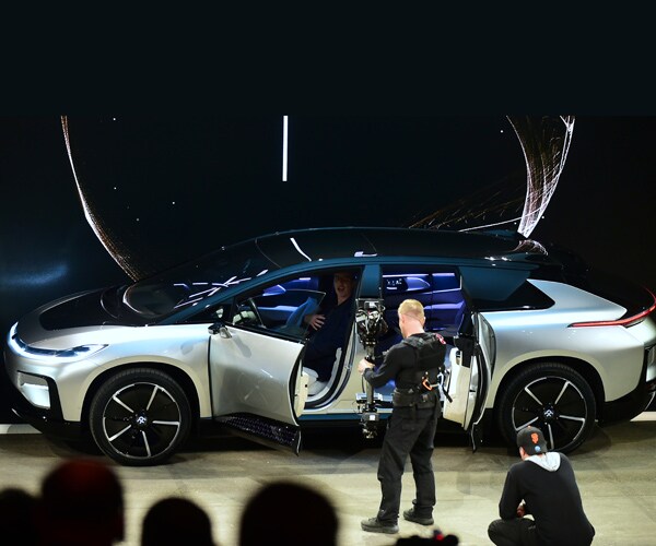 Faraday Future's Electric Car Unveiled at CES in Las Vegas