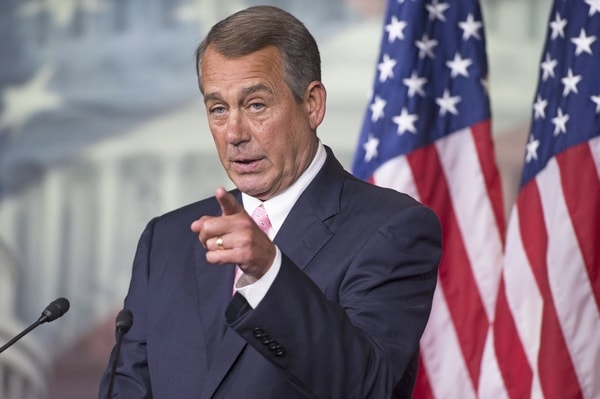 Boehner Challenges Senate Democrats to 'Get off Their Ass' on Immigration