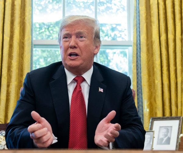 president donald trump in the oval office