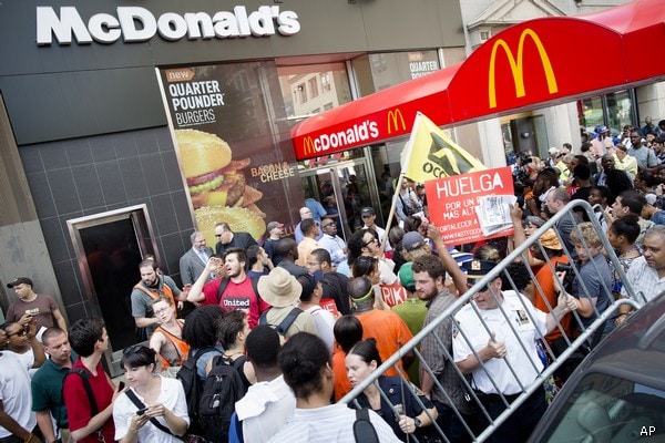 Fast-Food Strikes Aimed at Doubling Minimum Wage Set Thursday