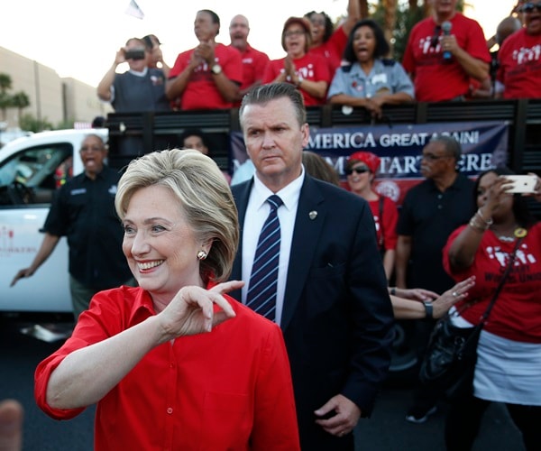 Hillary Clinton Slams Trump in Front of His Hotel