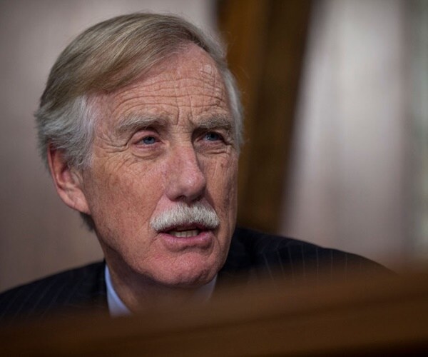 angus king speaks from a committee hearing