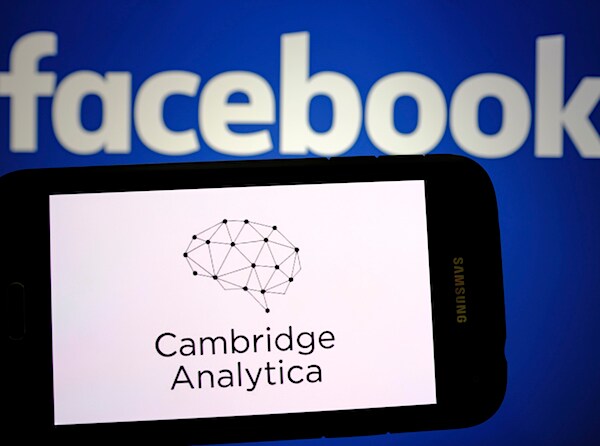 the facebook and cambridge analytica logos