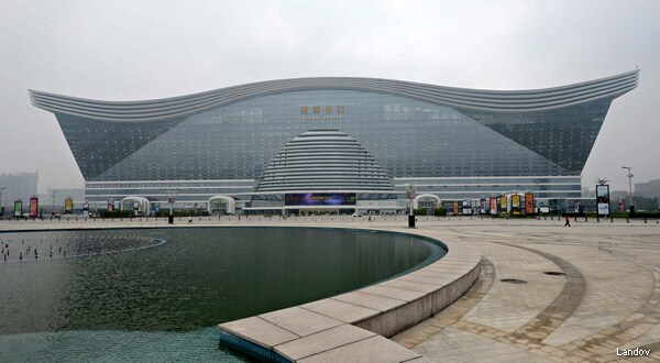 World's Biggest Building, With Its Own Seaside, Opens in China