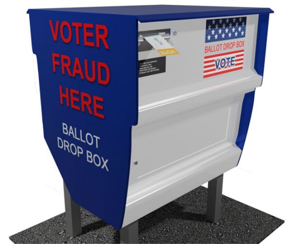 voter fraud here at this ballot box 