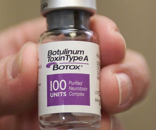 a bottle of botox is seen at a doctor's office in california.