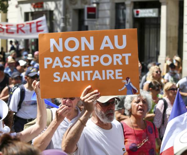 French Virus Health Pass in Full Use But Protests Continue