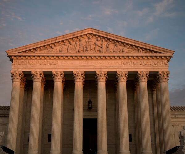 the supreme court at sunset