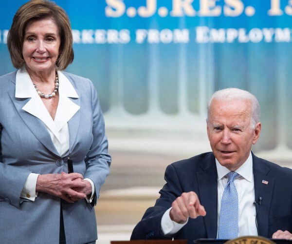 pelosi and biden eisenshower executive office building