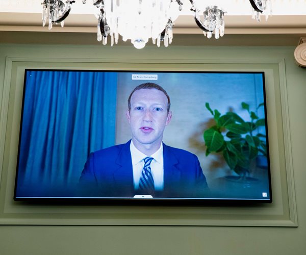 Facebook's Zuckerberg Hit by Tech Issues, Forcing Pause in Senate Hearing