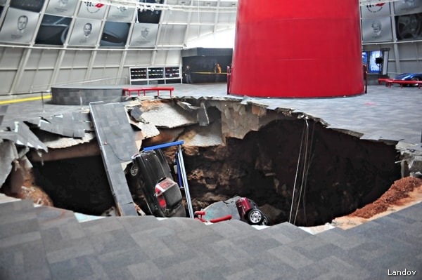 Corvette Museum Sinkhole Swallows 8 of the Classic Sports Cars