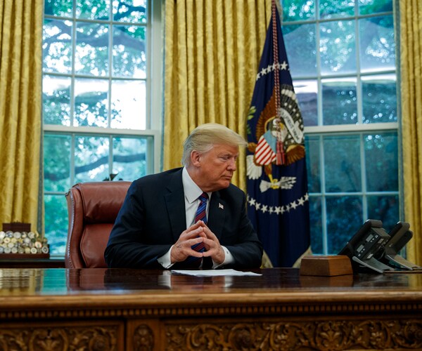 President Donald Trump in the Oval Office