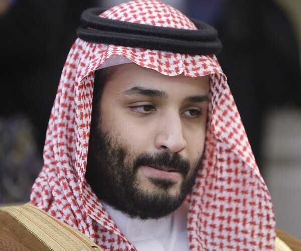 mohammed bin salman looks on