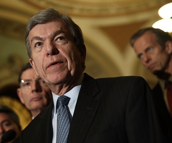 roy blunt speaks to reporters