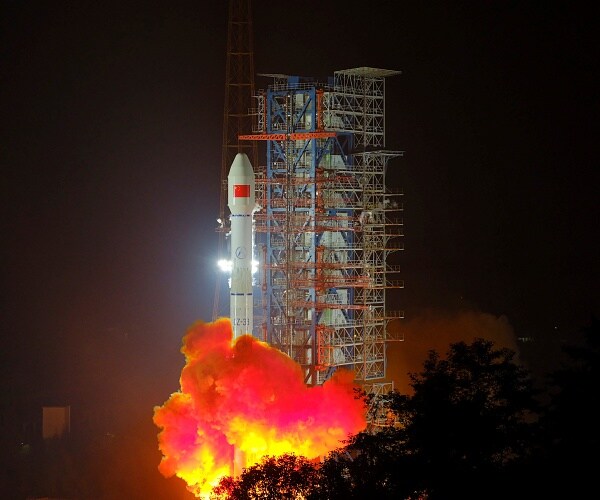 rocket carrying satellite launches in china