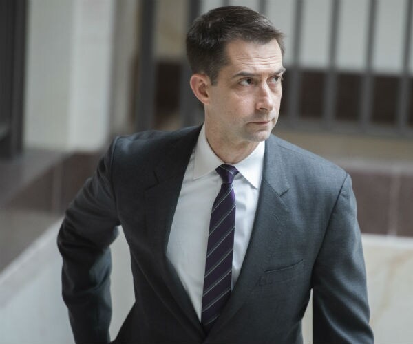 sen. tom williams is seen on capitol hill in a gray suit