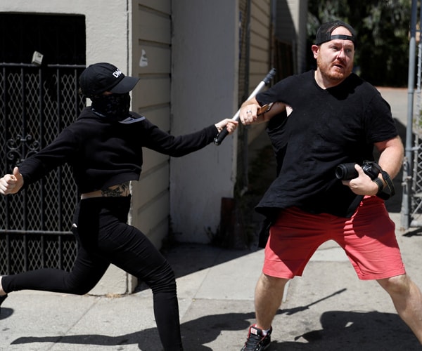 Berkeley Rally Turns Violent as Antifa, Right-Wing Protesters Clash