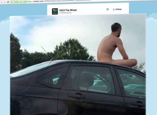 Naked Man Sitting on Top of Car Jams Traffic on Connecticut's I-95