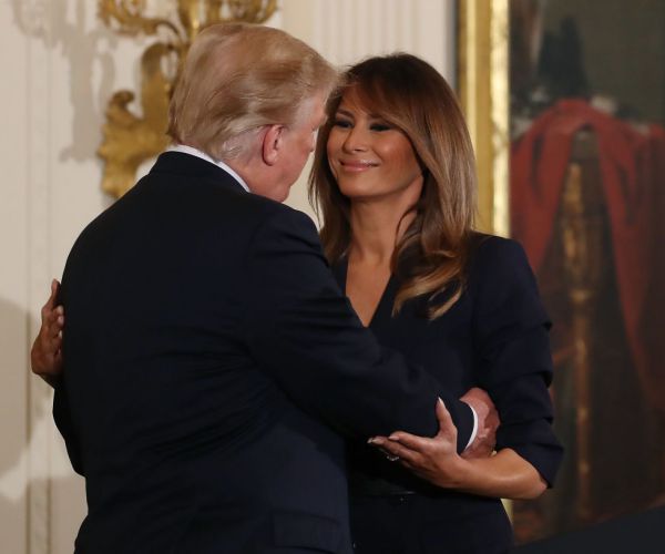 Melania Trump Assures Twitter She's at the White House With Her Family