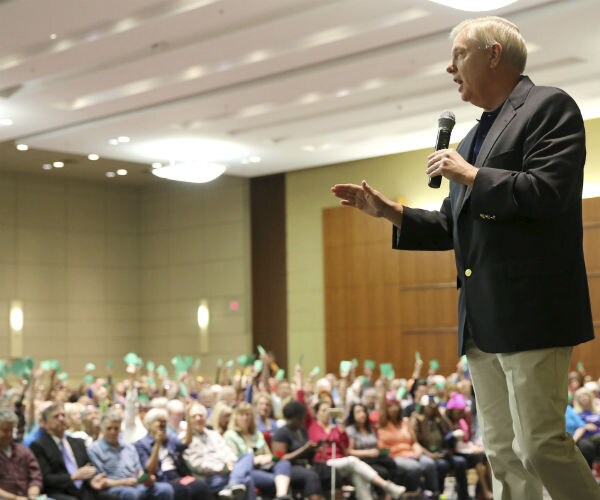 Lindsey Graham at Raucous Town Hall: 'Punish' Putin for Meddling in Election