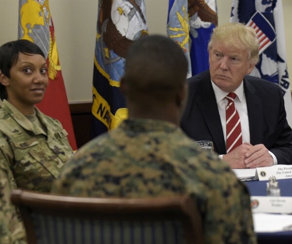 Trump Lunches With Troops at MacDill, Vows Support for NATO