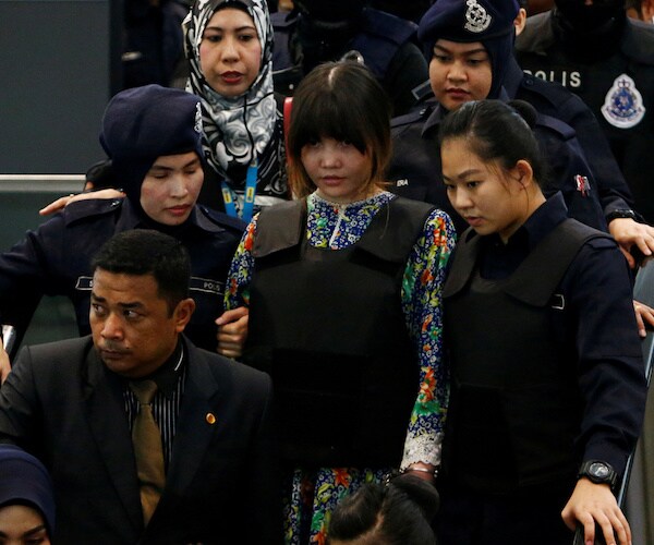 Kim Jong Nam Murder Site Revisited by Handcuffed Suspects